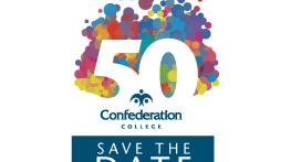 50th anniversary save the date email signature confederation college