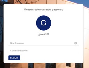 graphic New Password creation screen