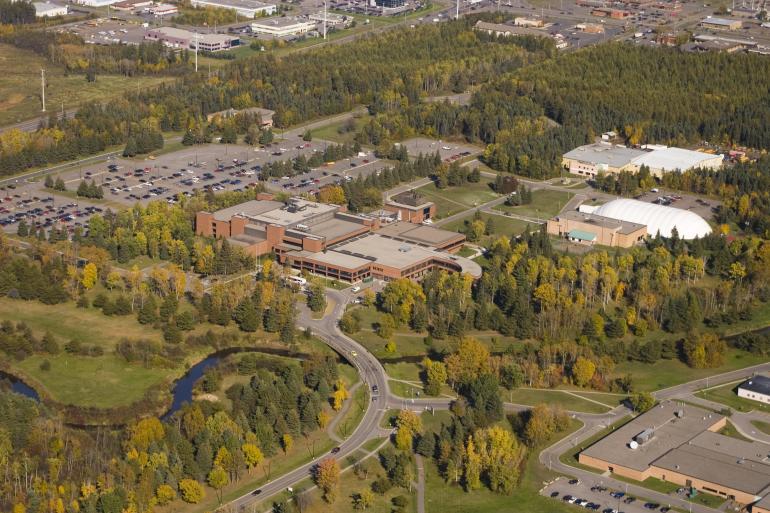 campus overhead shot