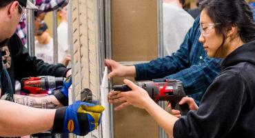 banner photo - building a wood project in the shop