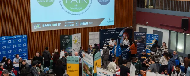 Career and Job Fair in Confederation College atrium