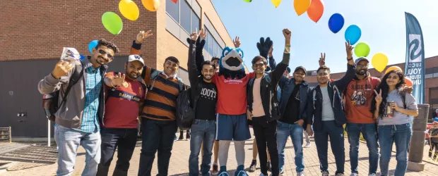 students at orientation 