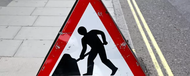 road work sign 