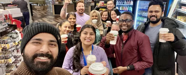 Coffee and tour