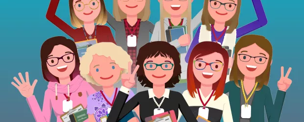 Avatars of library staff