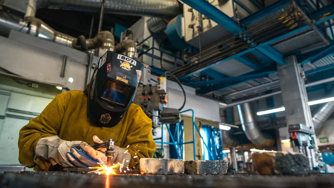 Welding Techniques Program Student