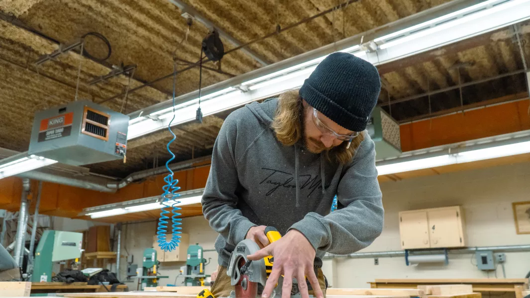 Carpentry and Renovation Techniques Student