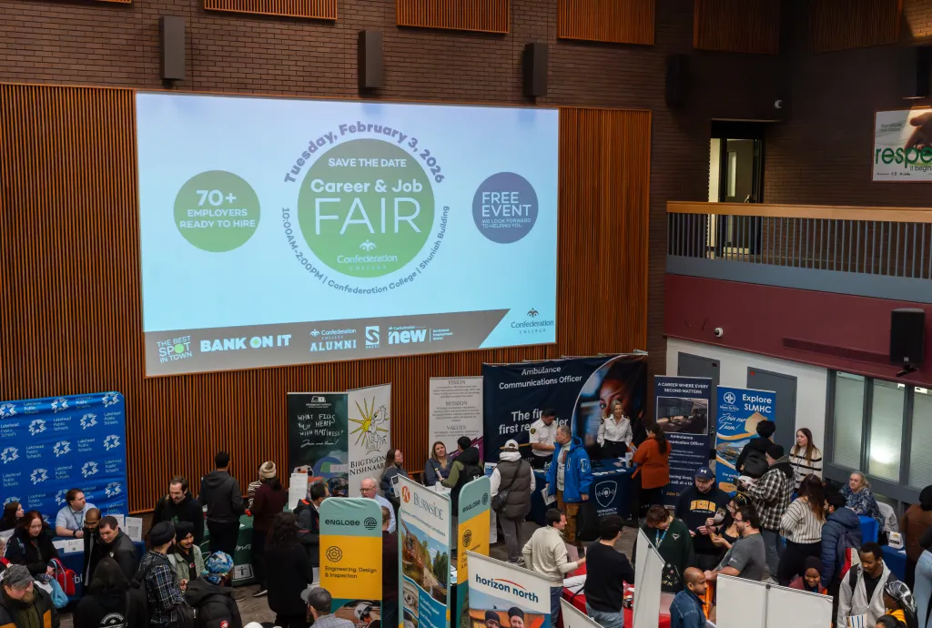 Career and Job Fair in Confederation College atrium