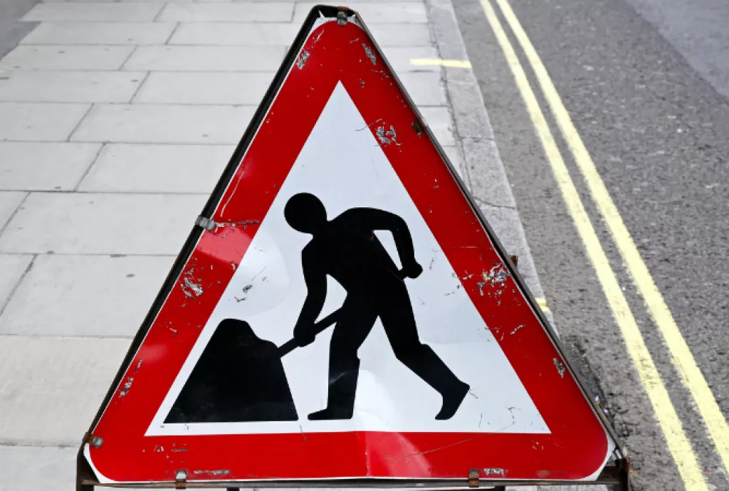 road work sign 