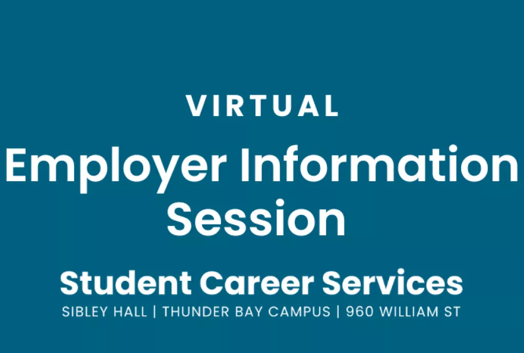 Virtual Employer Information Session Promo Image 