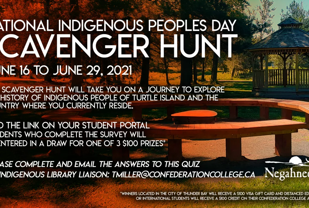 Participate in the National Indigenous Peoples Day Scavenger Hunt & Win
