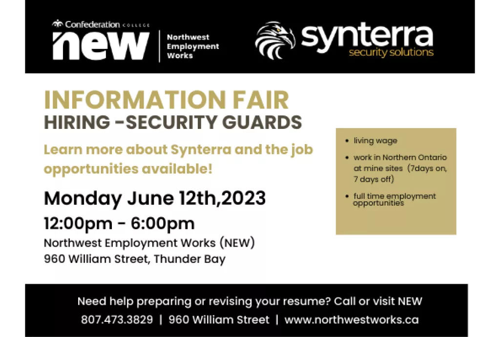 Employer on Campus - Synterra Security Solutions 
