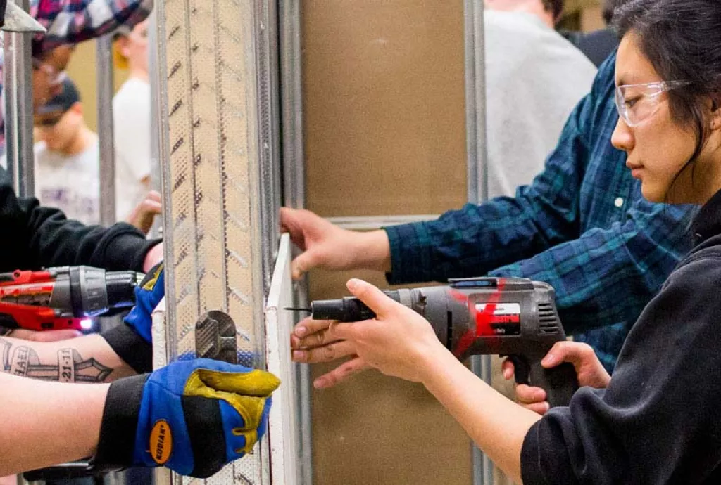 banner photo - building a wood project in the shop