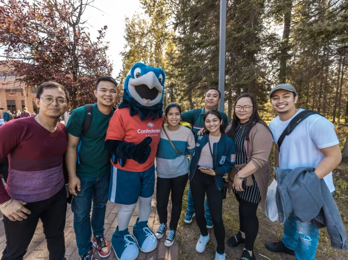 Students outside