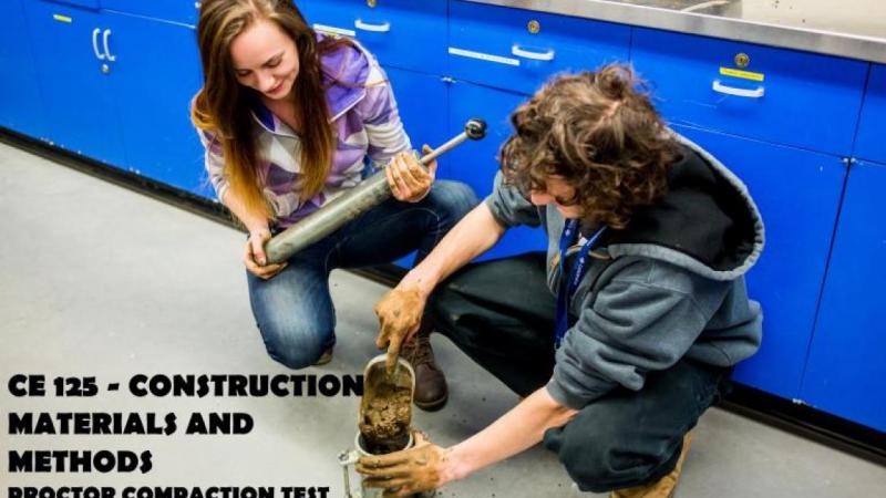 CE125 - Construction Materials and Methods - Proctor compaction test