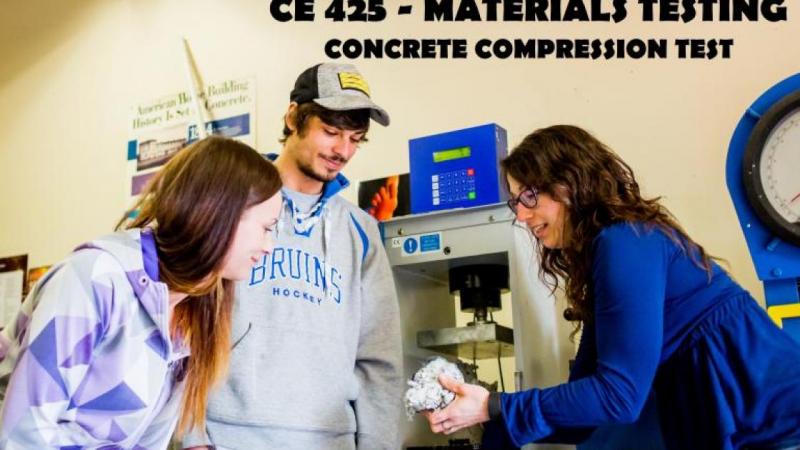 CE425 - Materials Testing - Concrete Compression Test