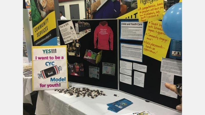 booth at a Job Fair