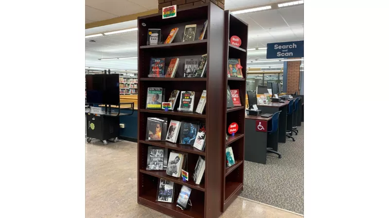 Black History Month Book Display in the library at the Thunder Bay Campus