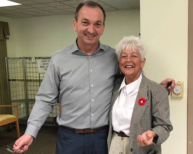 Rob McQueen, Tenant Counsellor, Jasper Place and Lynda McKeown, Assisted Living Oral Health Advisor